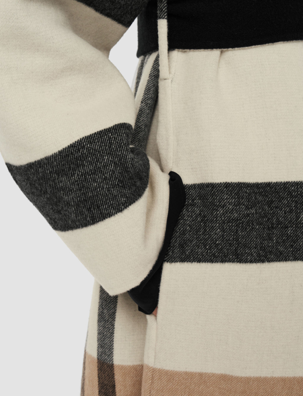Merton Reversible Check Wool Coat