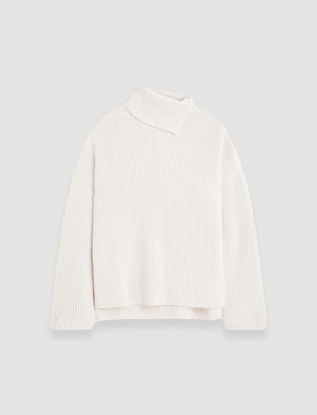 Light Cardigan Stitch High Neck Jumper