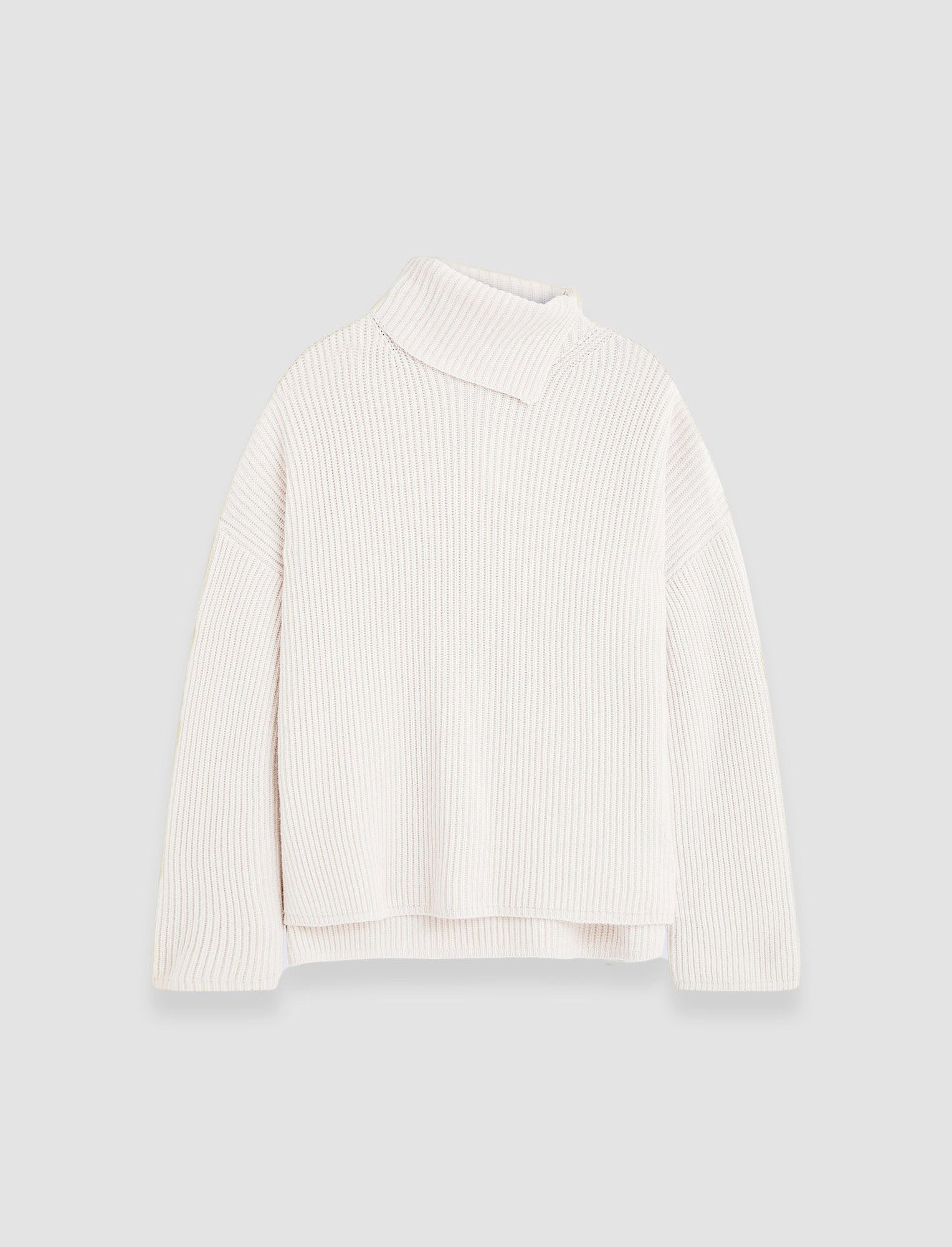 Light Cardigan Stitch High Neck Jumper