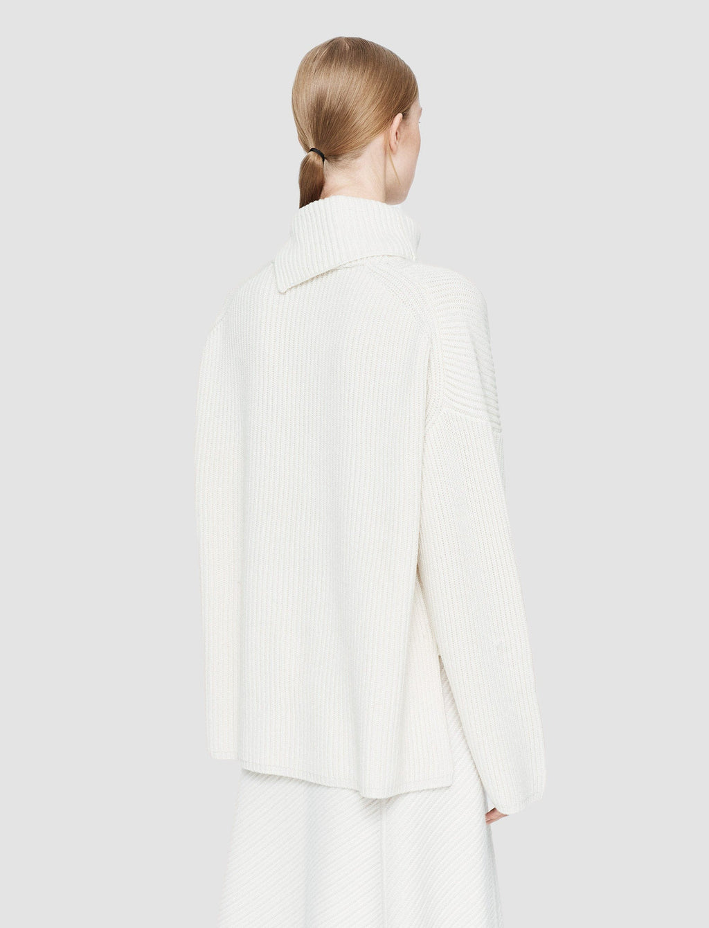 Light Cardigan Stitch High Neck Jumper