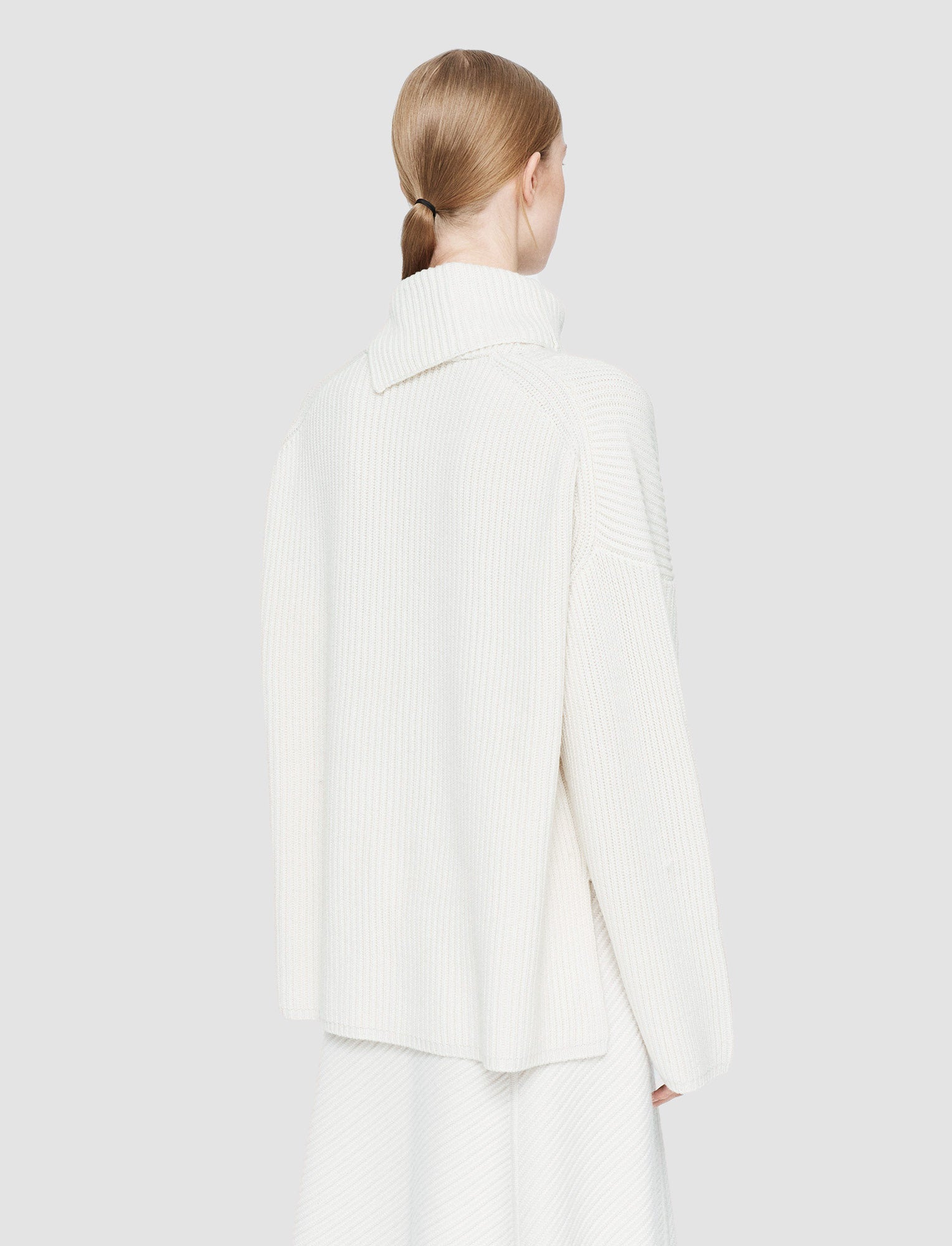 Light Cardigan Stitch High Neck Jumper