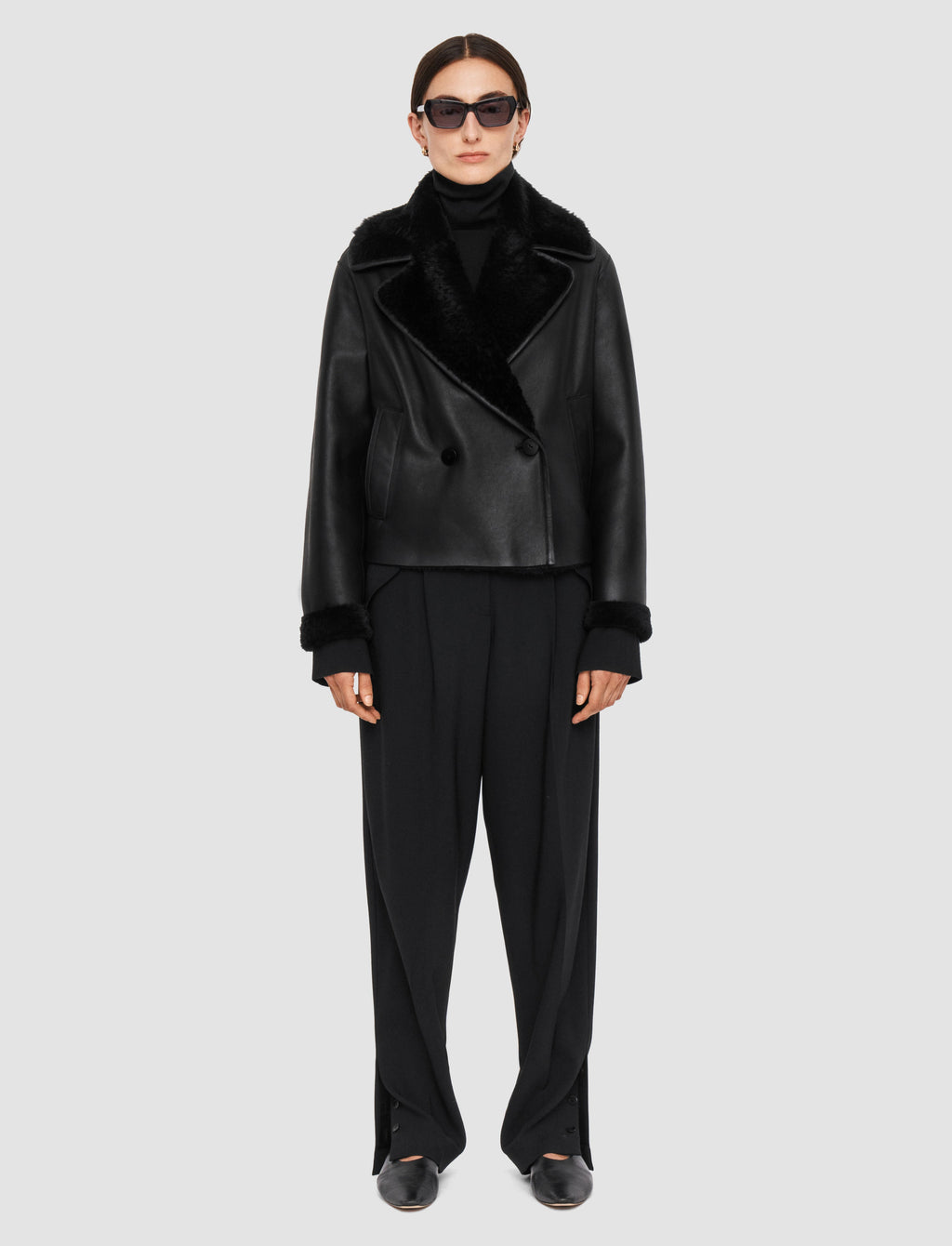 Rousse Textured Shearling Jacket