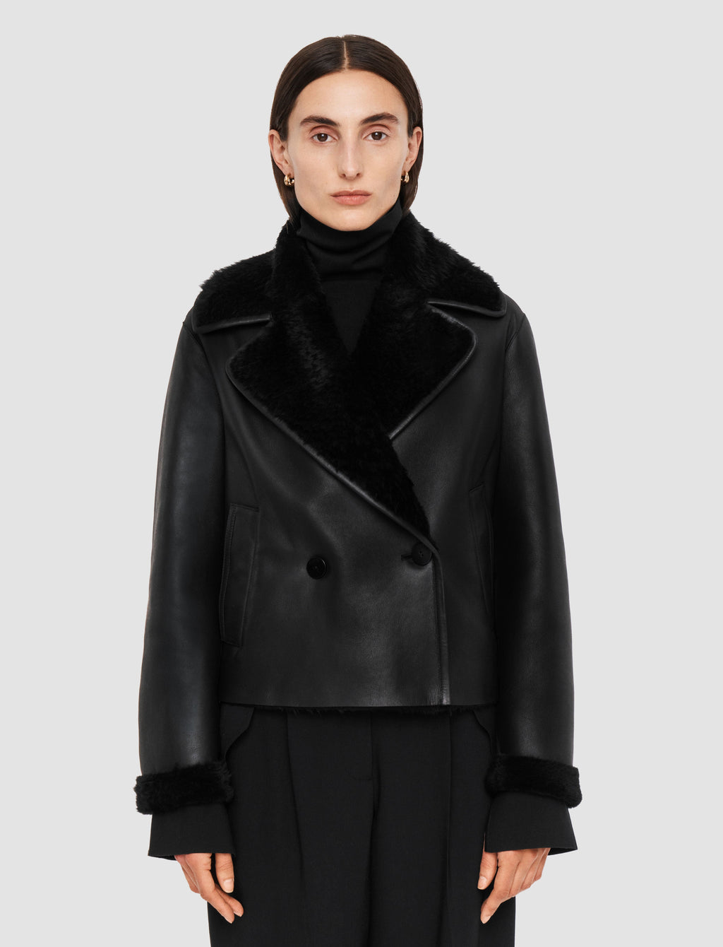 Rousse Textured Shearling Jacket
