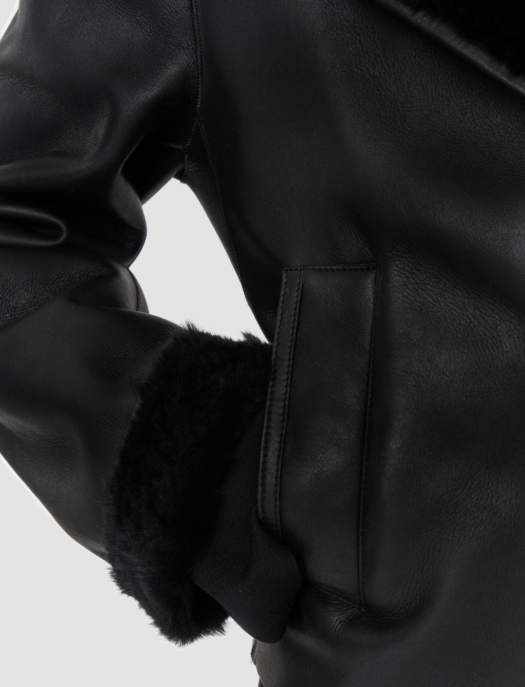 Rousse Textured Shearling Jacket