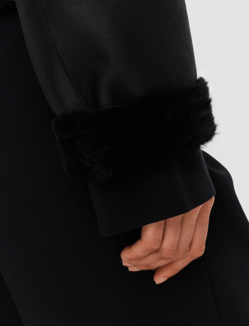 Rousse Textured Shearling Jacket