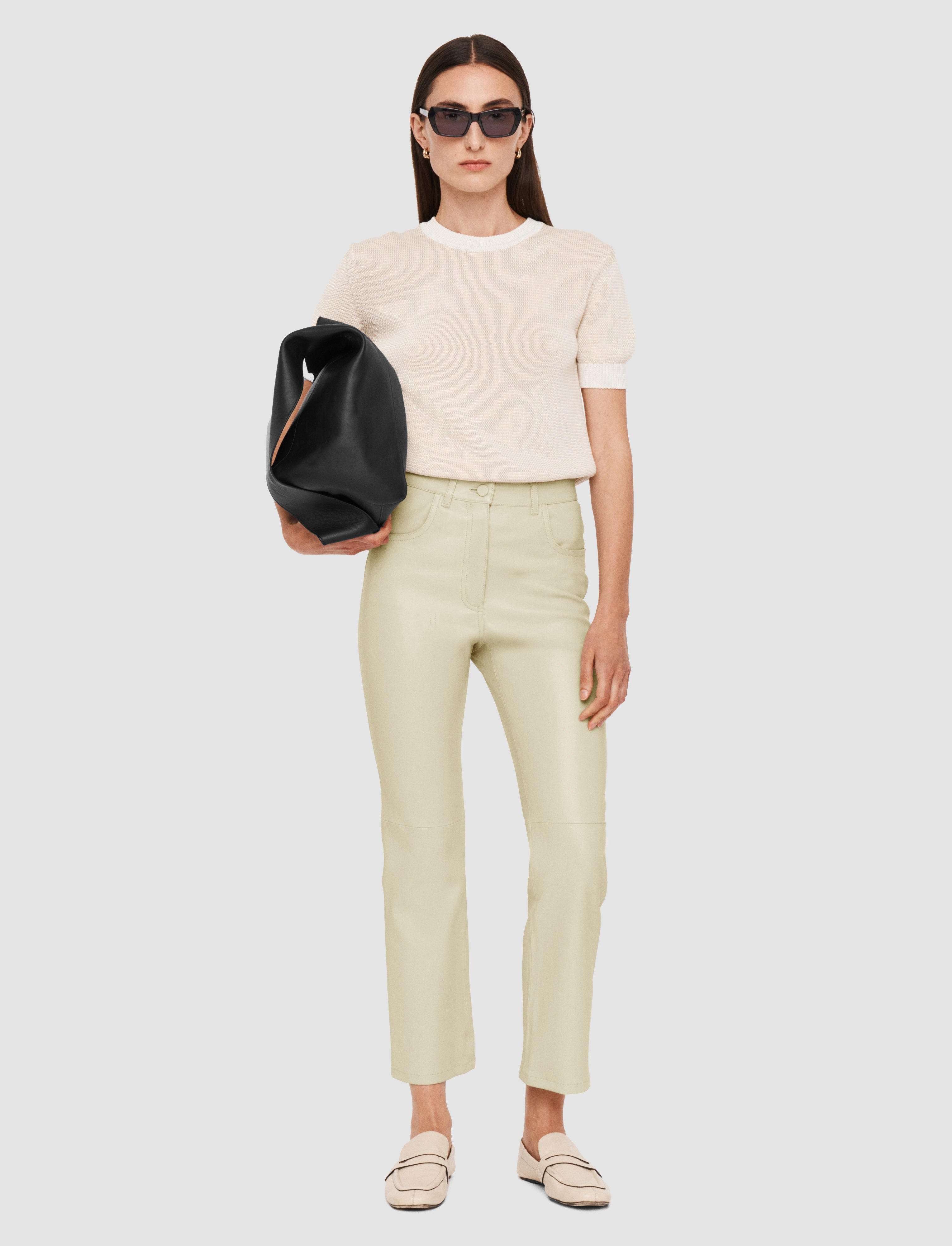 Duke Leather Stretch Trousers