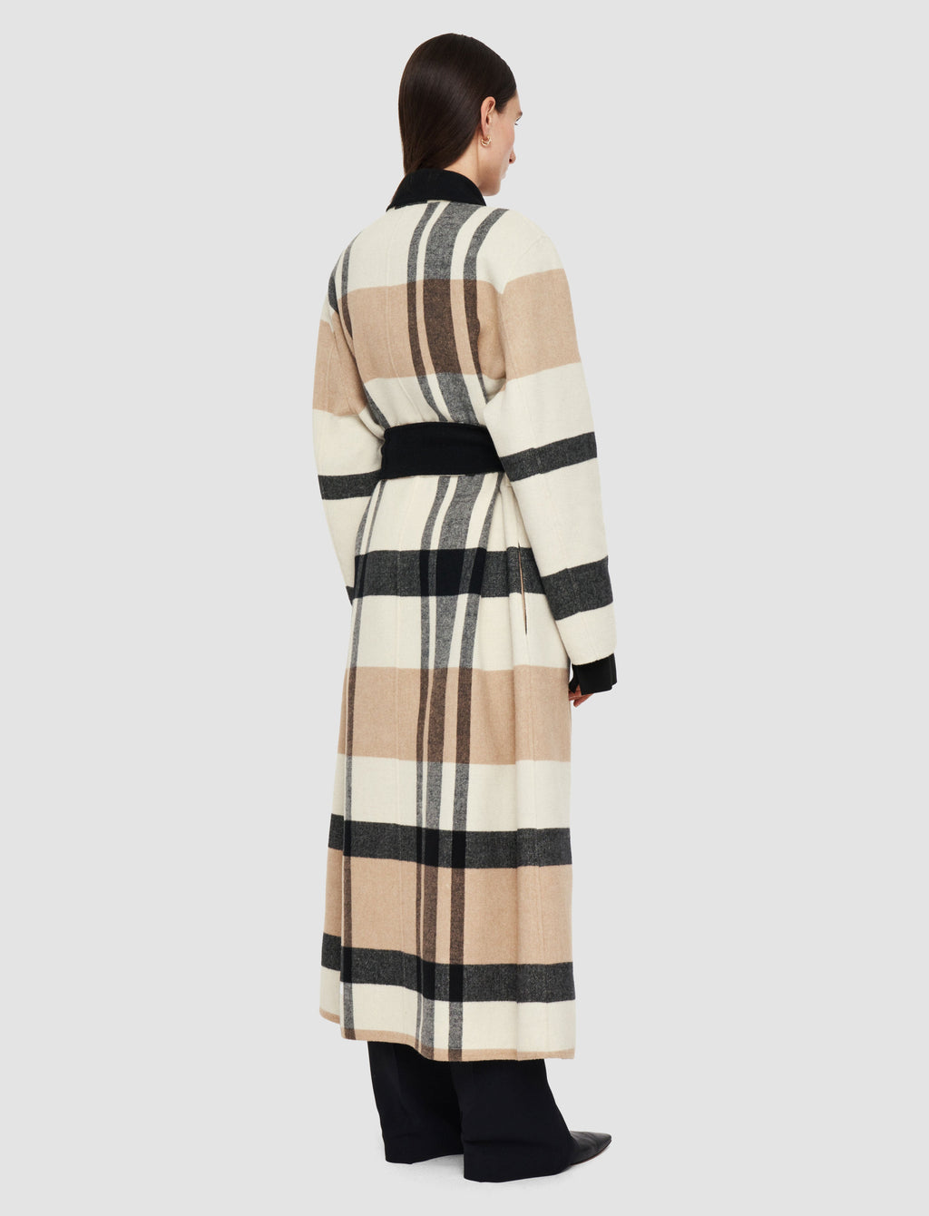 Merton Reversible Check Wool Coat