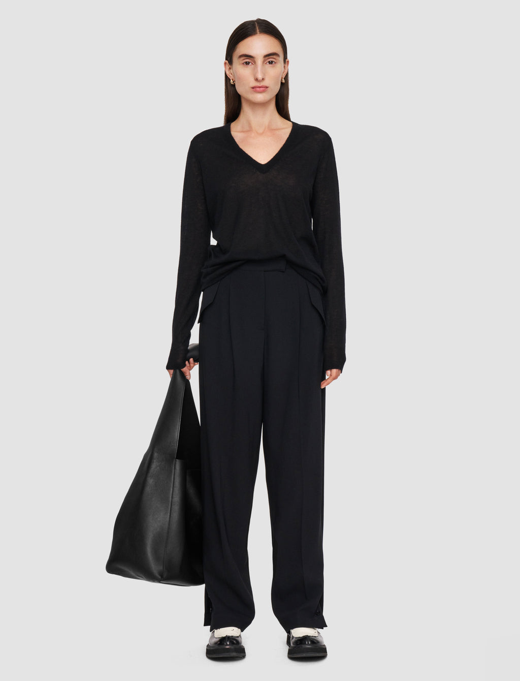Alexis Fluid Twill Wool Trousers