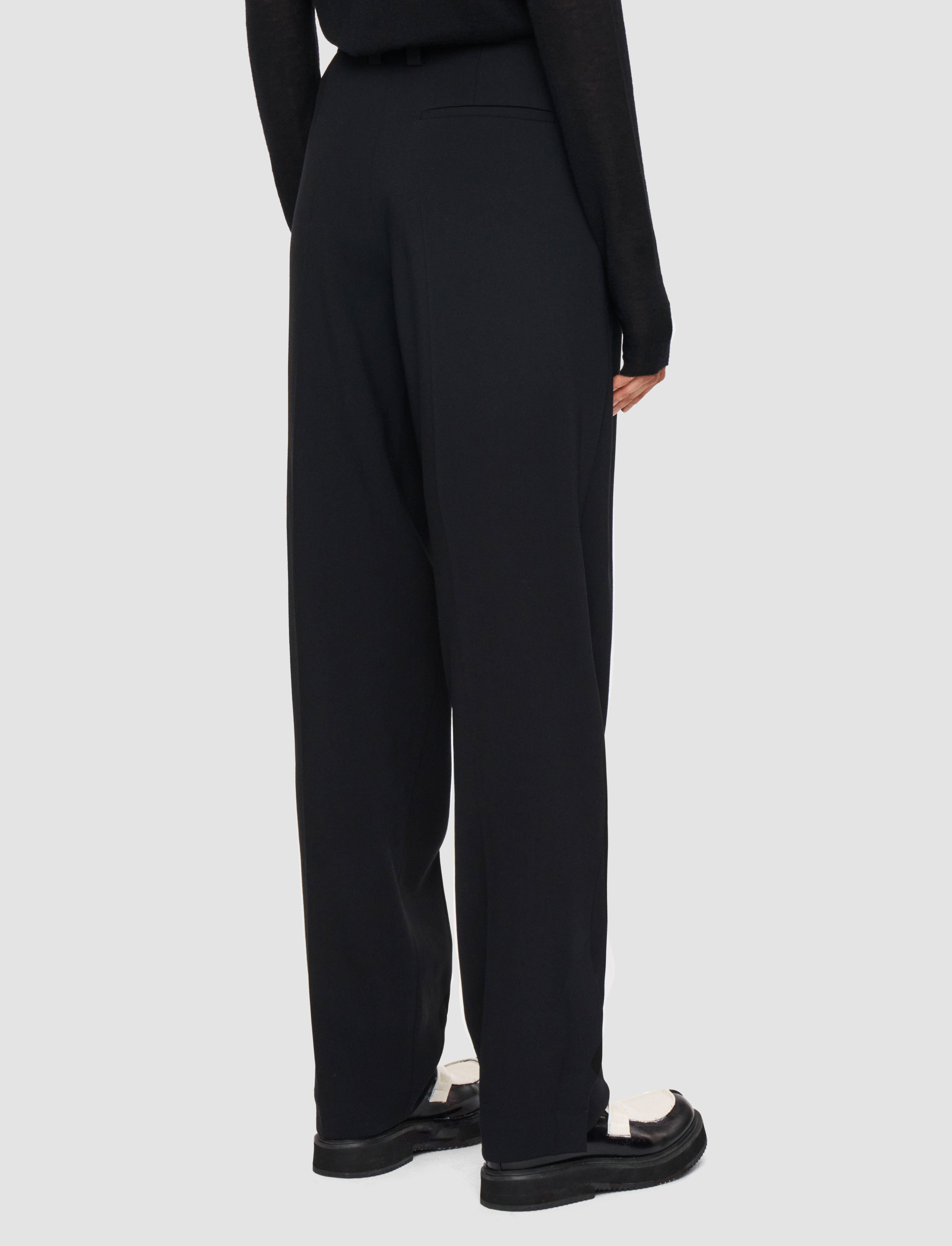 Alexis Fluid Twill Wool Trousers